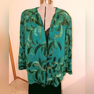 Green Beaded Jacket